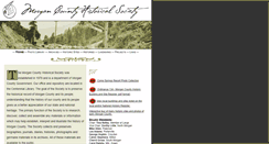 Desktop Screenshot of morganhistoricalsociety.com
